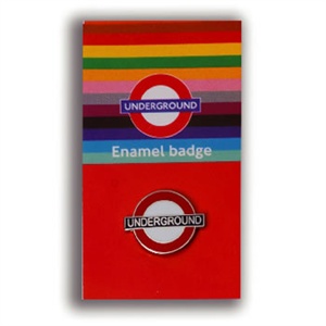 London Underground Sign Enamel Pin Badge London Transport Train Tube 