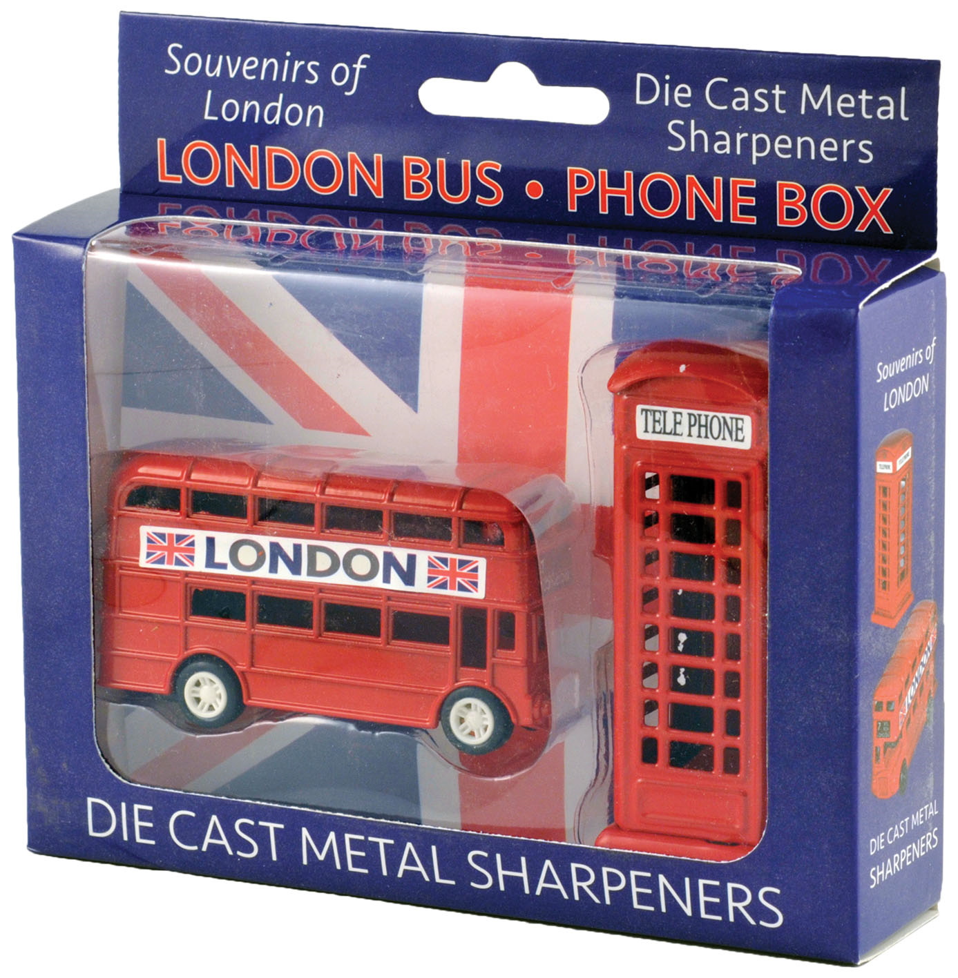4 Quality London Souvenir Phone,bus,tower BrIdge Post Die Cast Pencil Sharpener 