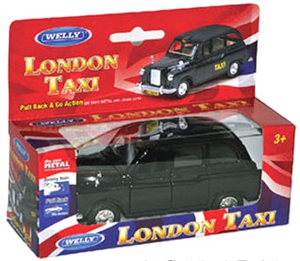 Welly,Great Britain Souvenir London Taxi Cab Red Modellauto Metall Diecast 