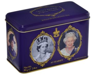 NET Queen Elizabeth II Navy Tin 40 Tea Bags