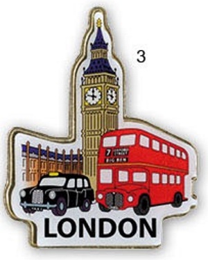 LONDON ROT TELEFONZELLE Kühlschrank-Magnet 03 Big Ben 