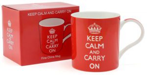 KEEP CALM AND CARRY ON Mug in a Box