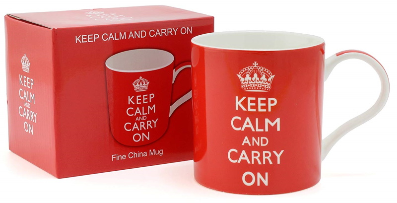 White Background Mug and Coaster Set Keep Calm and Let Bethany Handle It